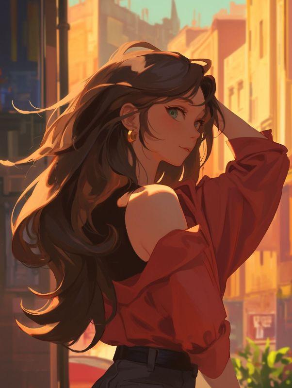 在直播卖货的女主